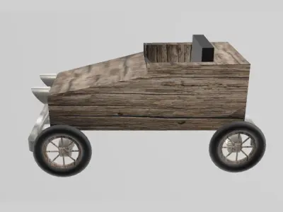 Soapbox Racing Car 1 3D model