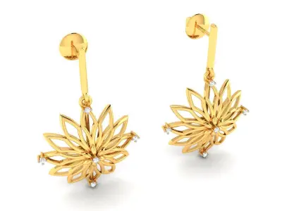 Diamond Earring 3D print model