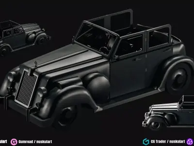 Agent Car - 3D ASSET - Game Ready - 3D Art Low-poly 3D model