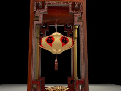 Chinese lantern 3D model