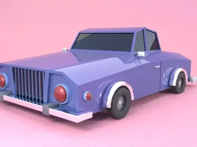 LOW POLY CAR Low-poly 3D model 31