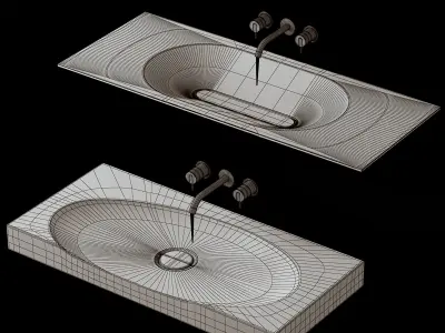 Wash basin sink bathroom 3D model