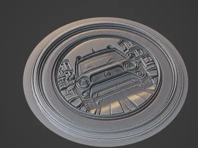Car Medallion 3D print model order