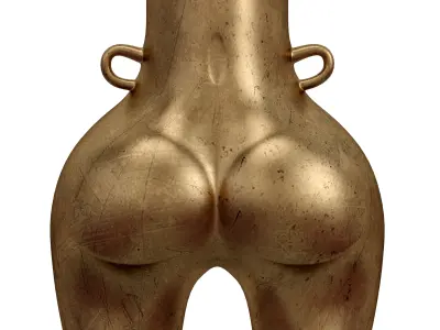 Body vase 1 Low-poly 3D model
