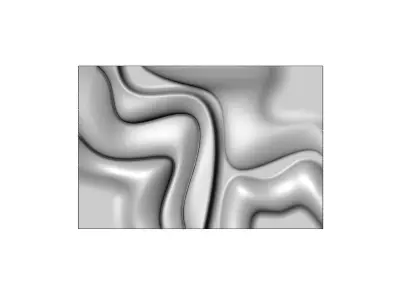 Panel organic sculpture wall art relief  3D print model