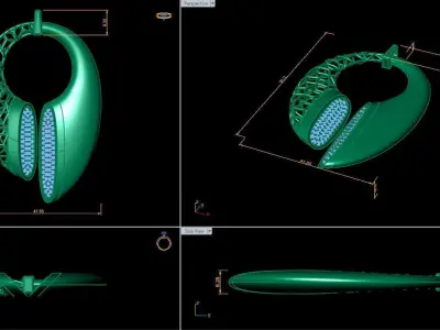 Fashion Jewelry  Pendant  Free 3D print model