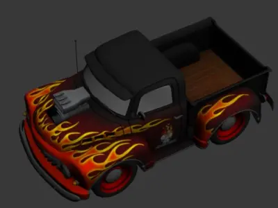 cartoon car vehicle 3d game ready model Low-poly 3D model-008 Low-poly 3D model