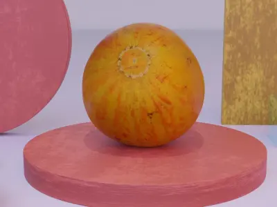 Melon 01 Low-poly 3D model