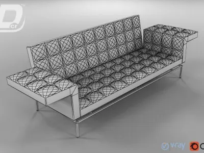 Boss sofa 3D model