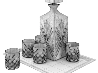 Whiskey tray 3D model