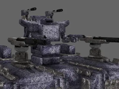 12meter class Ultraheavy weight assault tank robot Free low-poly 3D model