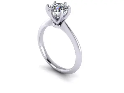 Solitaire Diamond Fashion Ring R8 3D print model purchase