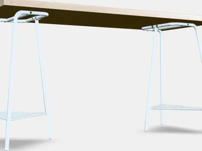 LAW CAPTAIN - DRAFT Desk Low-poly 3D model