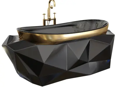  Diamond Bathtub by Maison Valentina Low-poly 3D model