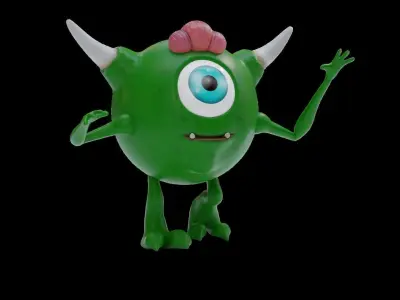 Protester Baby Monster  3D model