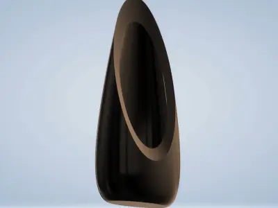 Modern Slanted Vase 3D print model