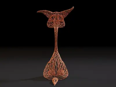 Tattered cat 3D print model