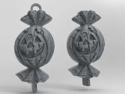 hallowen candy decoration  3D print model