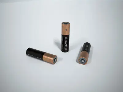 Battery Free low-poly 3D model