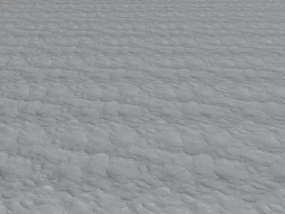 Seascape witht volumic clouds and dynamic sun Free 3D model