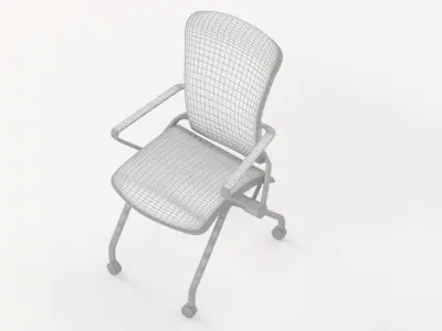 Lii Casters Armchair 3D model