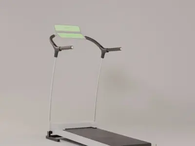 Treadmill tread machine Low-poly 3D model