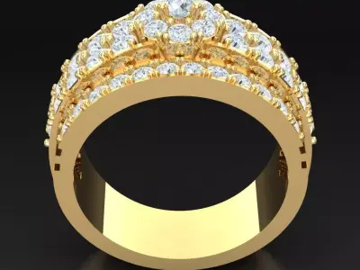 Luxury Men Rings Designs 4MR011 3D print model