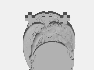 angel 21 with black frame  3D model