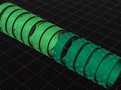 Wedding rings 033 3D print model