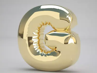 G Balloon Gold 3D model
