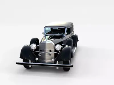 Mercedes 770k Grosser Staff Car rev 3D model