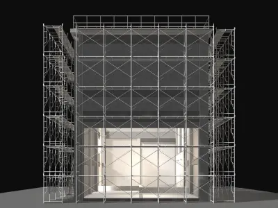 Industrial construction scene 25i13 3D model