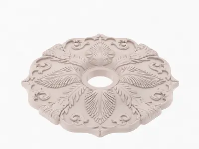Classic Ceiling Medallion 09 3D model