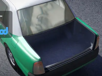 HK Taxi Green 3D model