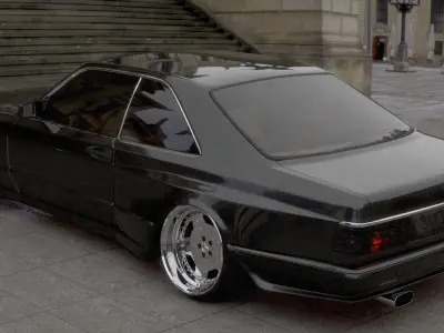 MERCEDES SEC ULTRA WIDE STANCE 3D model