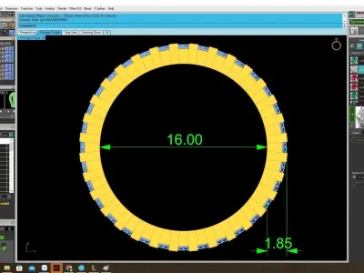 Luxury Diamond Band Ring For women 4079 3D print model