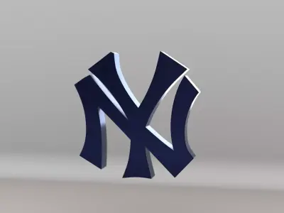 MLB New York Yankees Team Logo  3D model