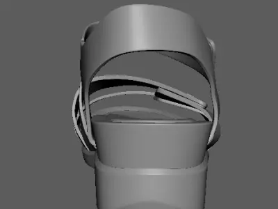 women stylish sandals Low-poly 3D model