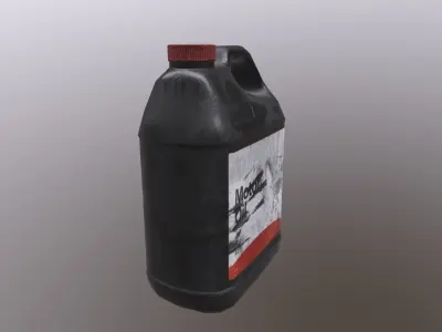Used canister Free low-poly 3D model