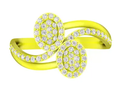 luxury korean diamond art women ring 4810 3D print model