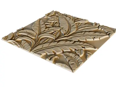 mural decor set wall panel 13 3D model