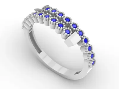 Jewelry Diamond Ring Model RG01 Free 3D print model