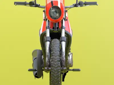 Chinese HD motorbike with rigg 3D model