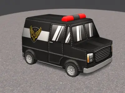 Cartoon Cars pack 1 Low-poly 3D model