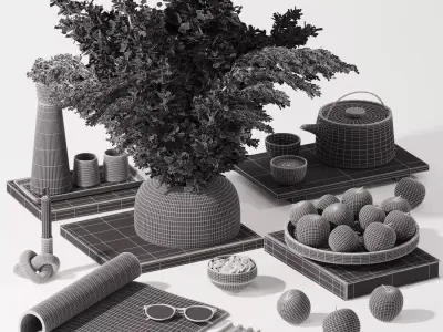 Decorative set H21 3D model