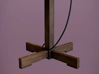 Floor Lamp Low-poly 3D model get