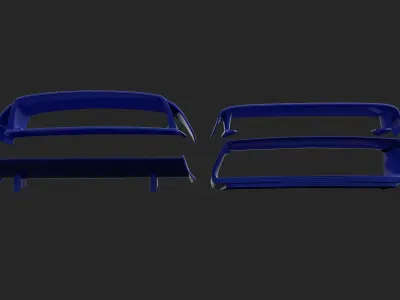 Body kit Subaru Impreza Spoiler 3D model
