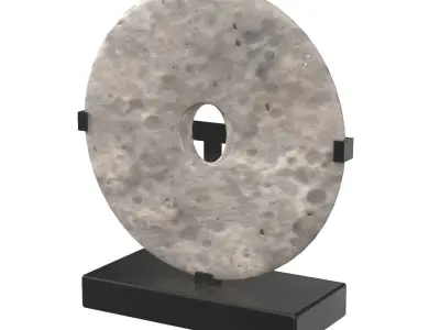 Round Sculpture Artwork PBR 3D model