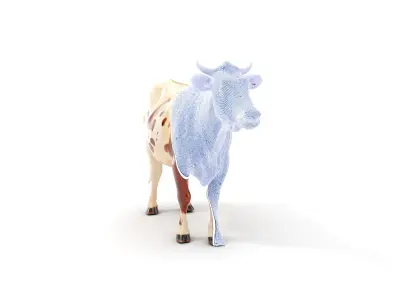 Detailed Cow Model Pack for Production Rendering Low-poly 3D model