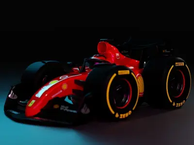 Mini Car Formula 1 3D model